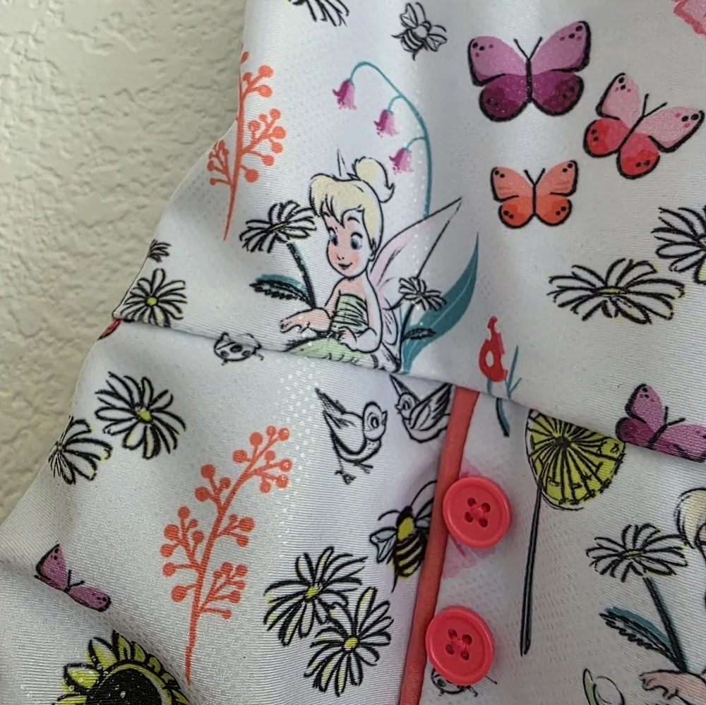 Authentic Disney Animators Collection Kids Swim One Piece - White and Pink
